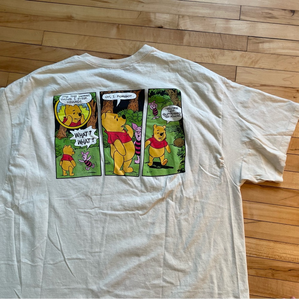 White Winnie the Pooh Graphic Short-Sleeve T-Shirt